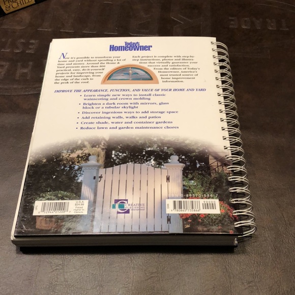 Hardcover spiral bound home improvement project book. - Picture 4 of 6